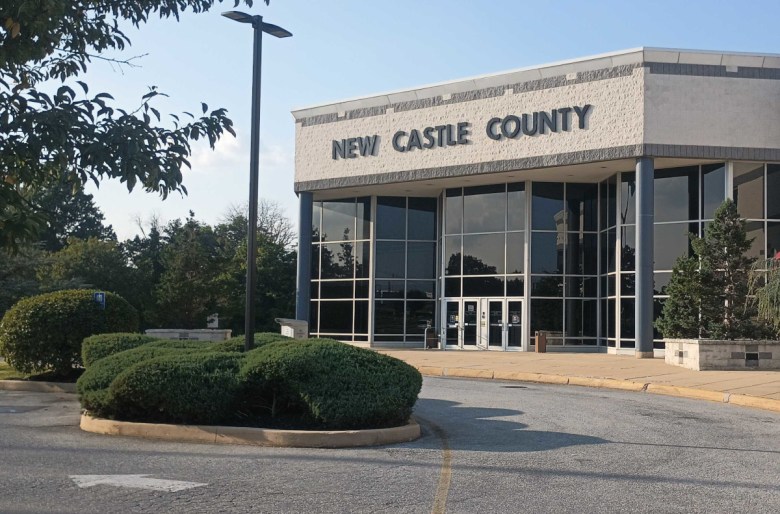 The New Castle County Administration Building in New Castle, Delaware, is seen in August 2024.