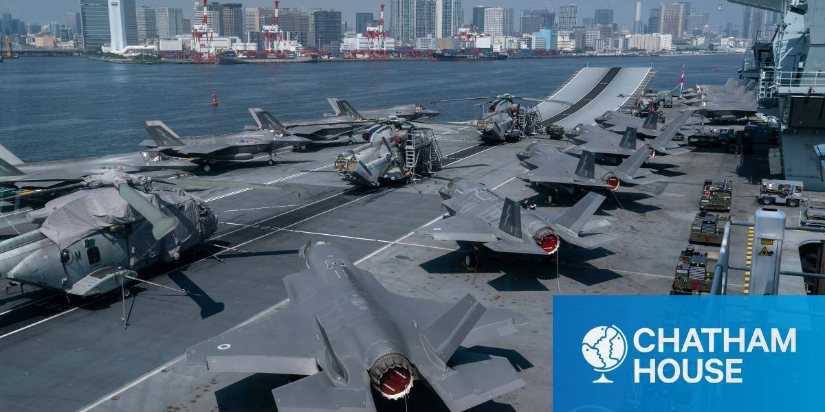 fighter jets on board the Royal Navy's flagship aircraft carrier, HMS Prince of Wales