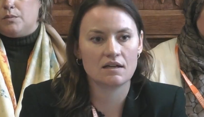 Olivia O'Sullivan speaking at Parliament on 9 June 2026.