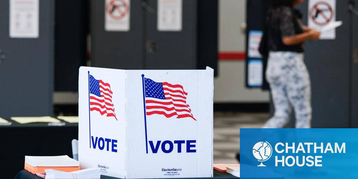 People vote at a polling location during early voting in the midterm election, in Atlanta, Georgia.