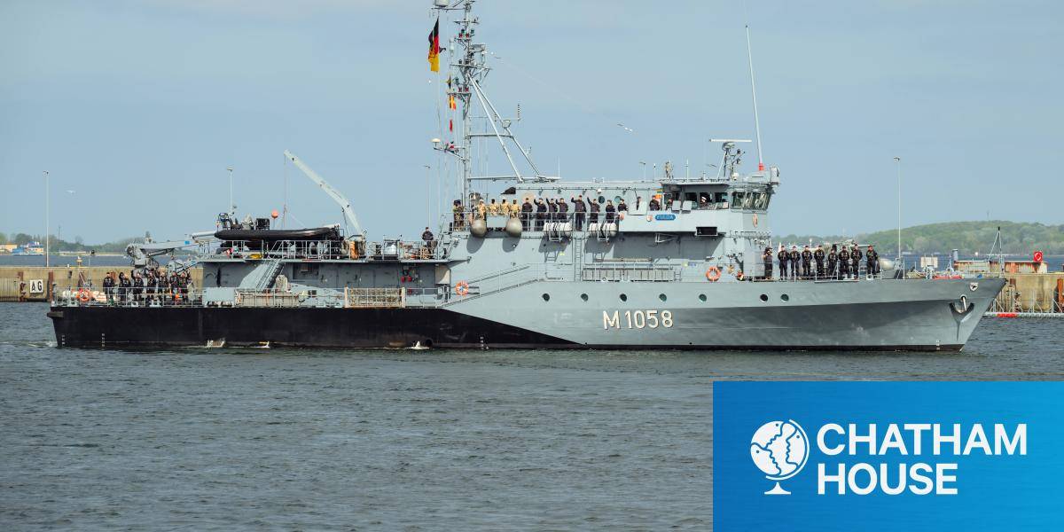 A German minesweeper ship 