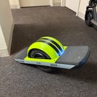 Chartreuse and Black Racing Stripe Pint Fender