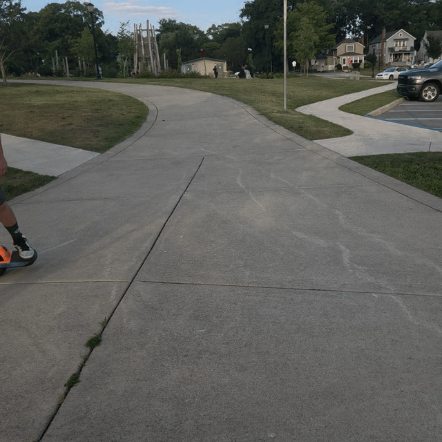 Carving around a bicycle rack