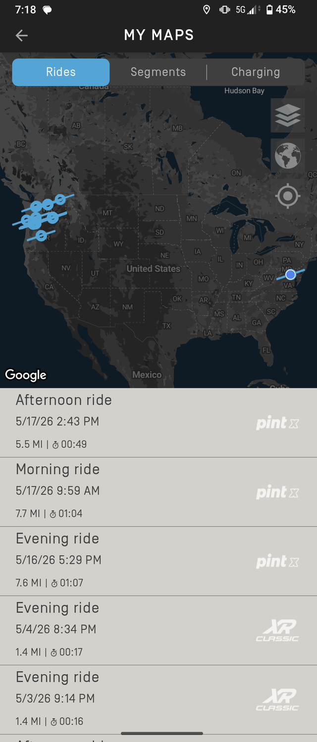 Expanded my map pretty significantly this weekend