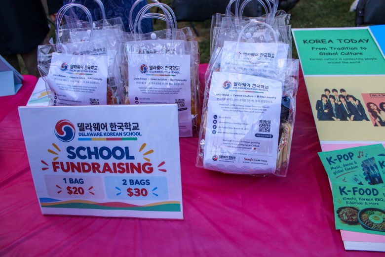 Small gift bags for a fundraiser for the Delaware Korean School