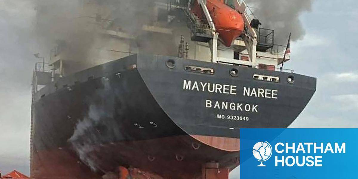 The 'Mayuree Naree' on fire