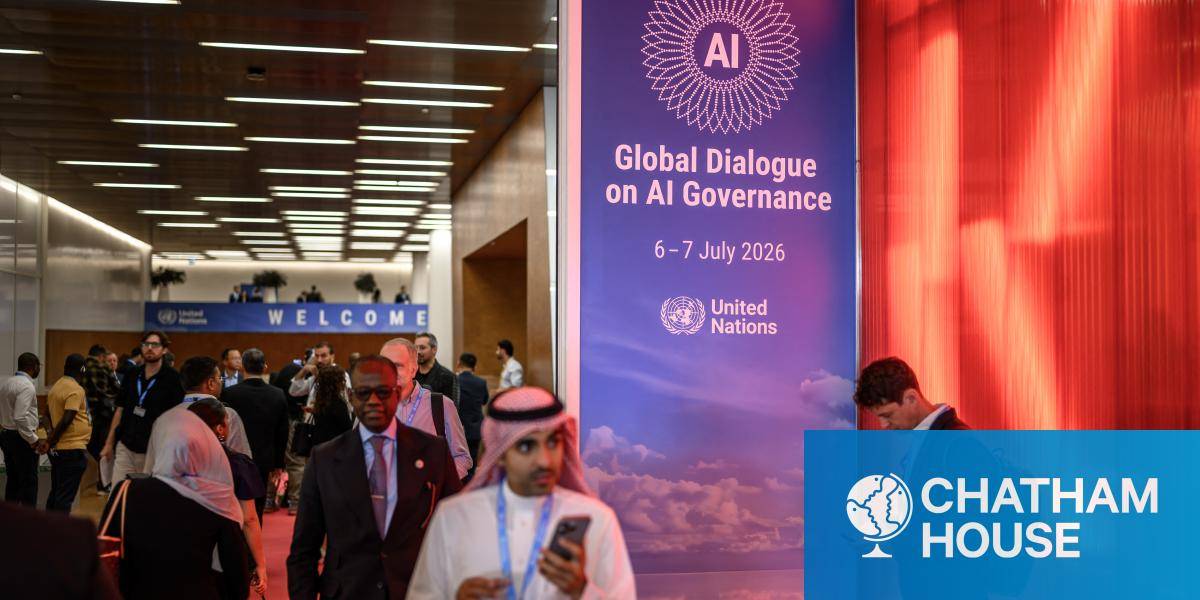 Participants at the opening day of the first Global Dialogue on AI Governance, in Geneva on 6 July 2026. 
