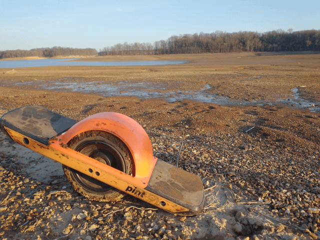 Winterized lake bed. A bit muddy, but super fun!