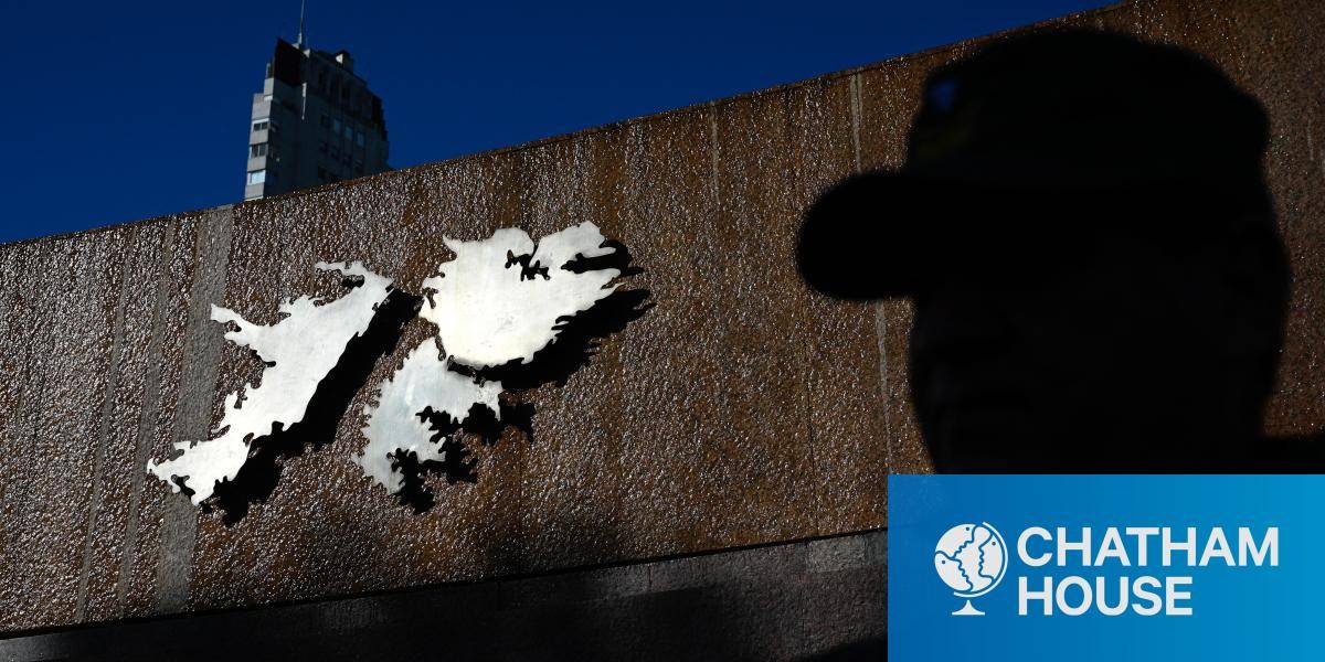 The 'Cenotaph to the Fallen of the Malvinas War' in Buenos Aires in April 2025