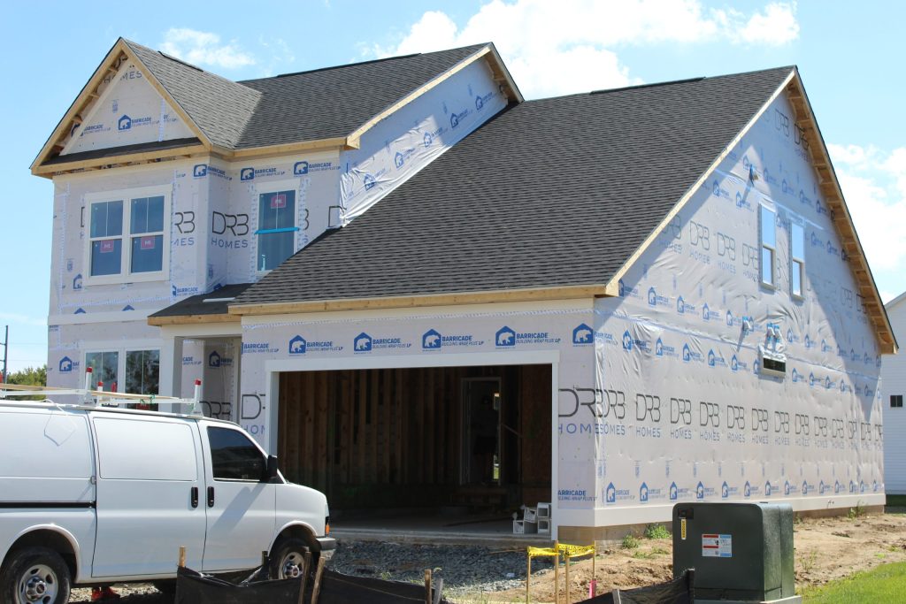 A home under construction