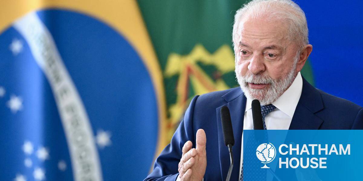 Brazil's President Luiz Inacio Lula da Silva at the launch of the government program 'Brazil Against Organized Crime' at the Planalto Palace in Brasilia on 12 May 2026.