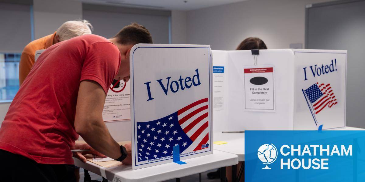 Voters cast their ballots in Arlington, Virginia