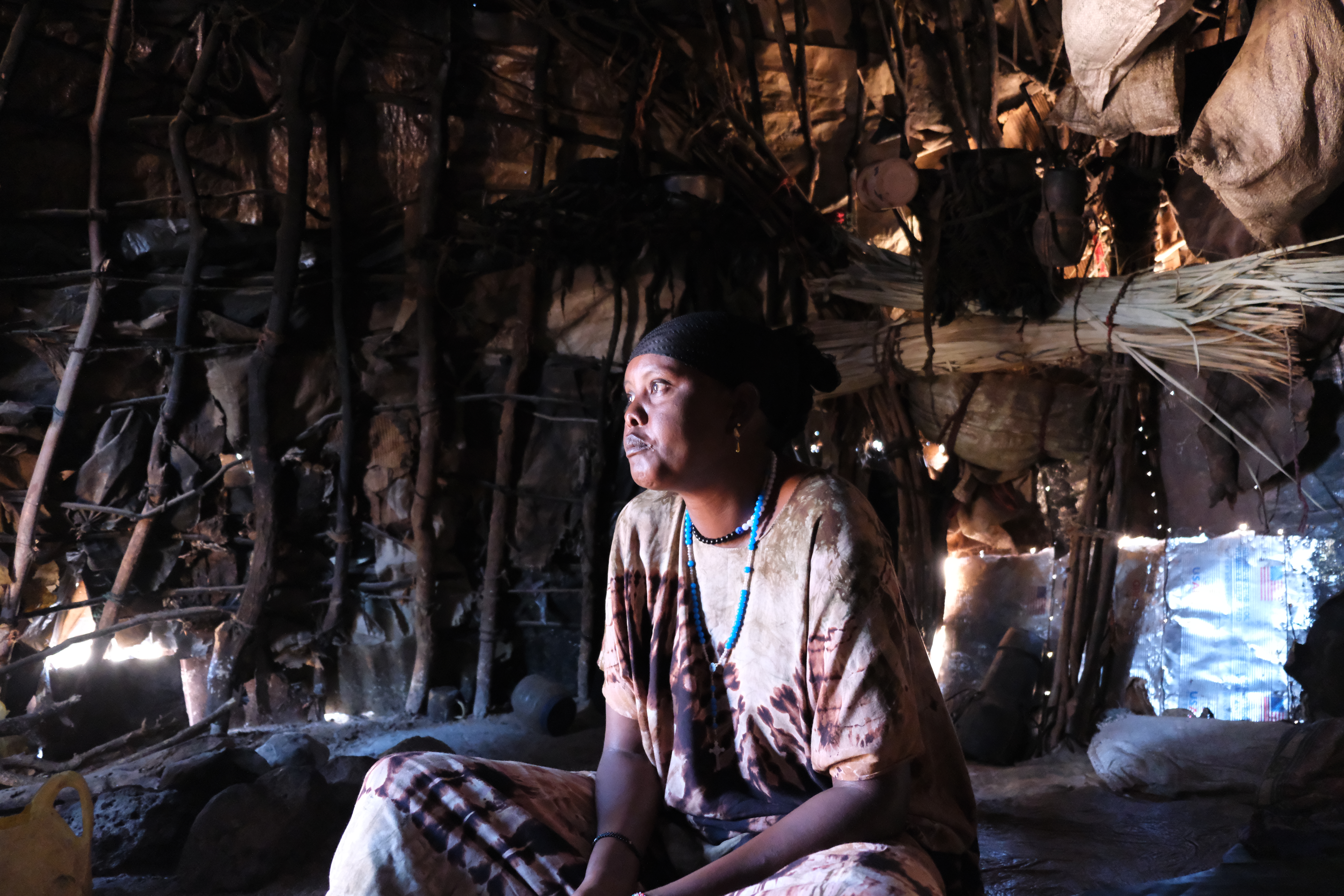 Safi Mirkalkona in her manyatta.