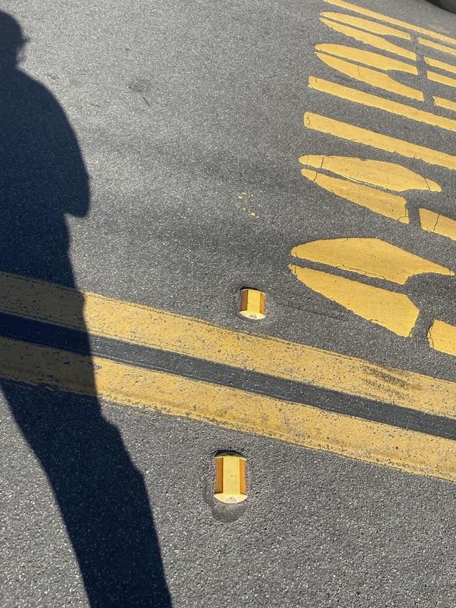 Riding over these little things on the street are giving me confidence when transitioning from the street to the sidewalk!