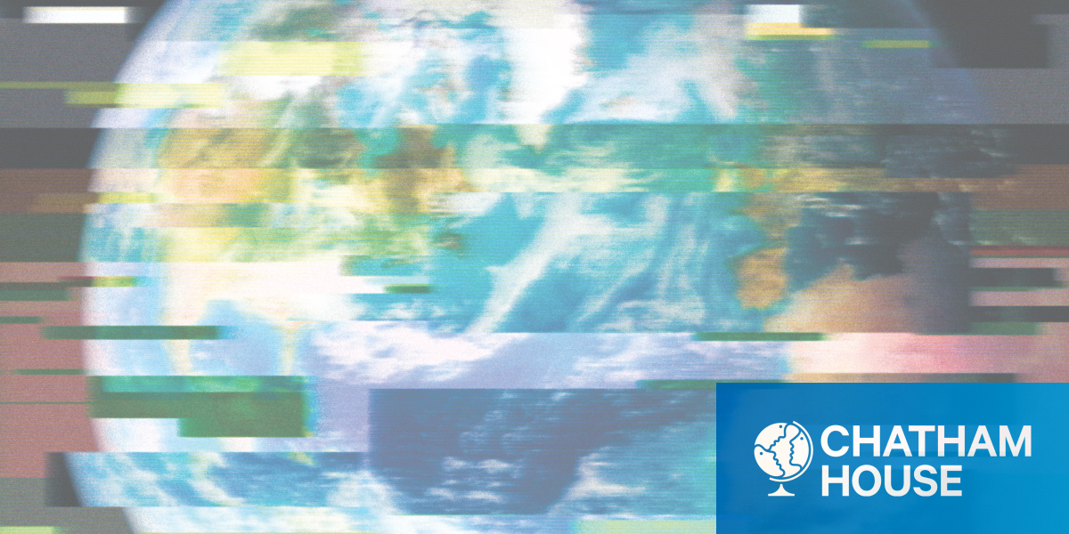 glitched image of the earth