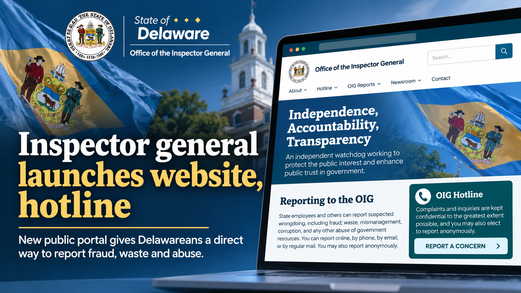 Delaware Inspector General Hotline Launch