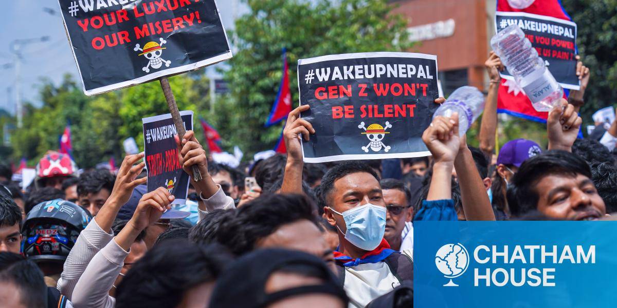 Gen Z protesters in Kathmandu