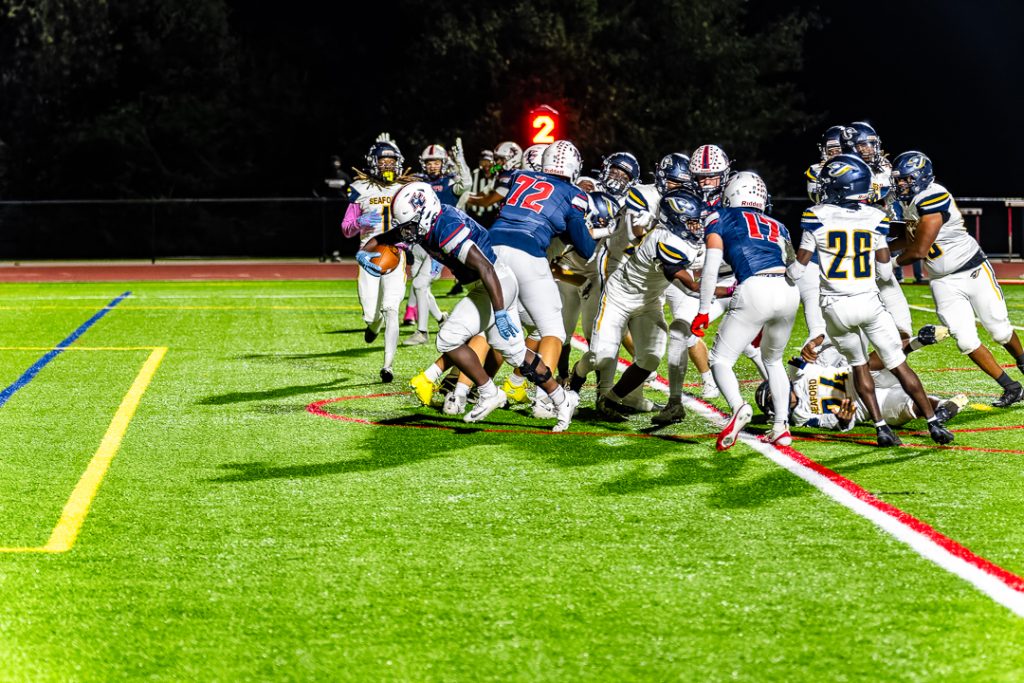 Gbadegbe scores on a one-yard touchdown run to give Newark Charter a two possession lead.