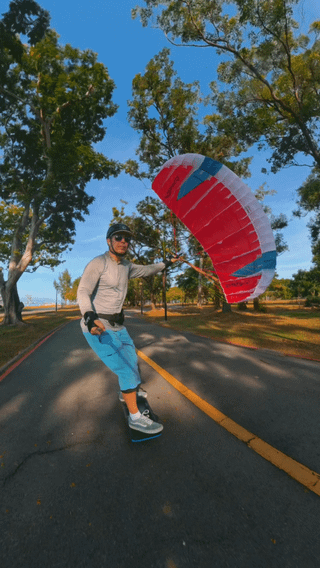 Got 35% longer battery life on my GTS ride today using parawing technique :)