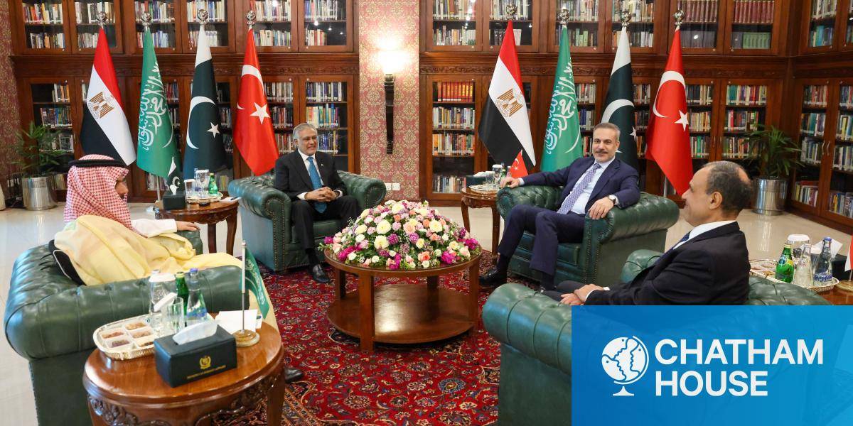 The Egyptian, Pakistani, Saudi Arabian and Turkish foreign ministers meet