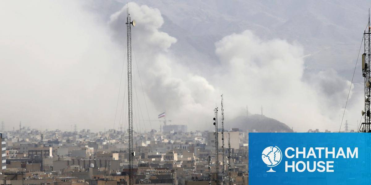 Smoke rises over the city after an Israeli army launches 2nd wave of airstrikes on Iran on February 28, 2026.