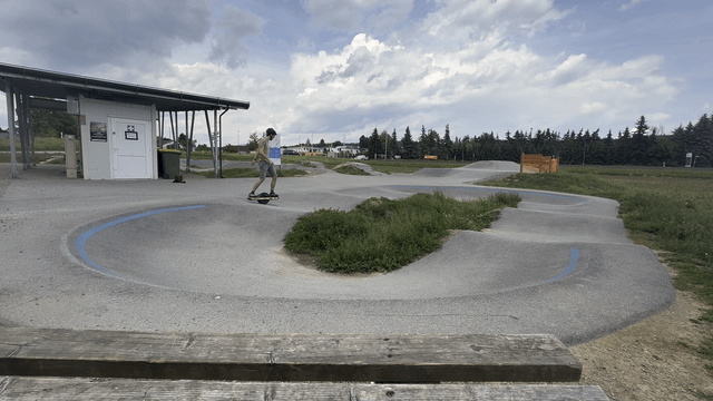 Found a lil pump track today