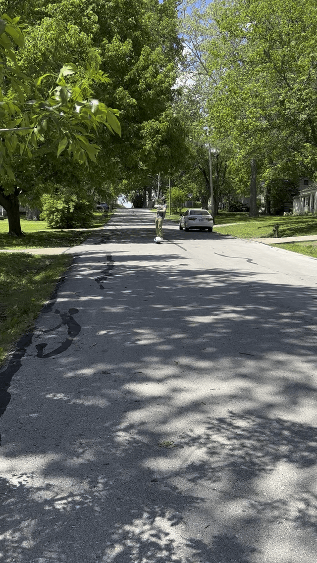 My cat’s (Aka) first time on the board with me. He loved it!