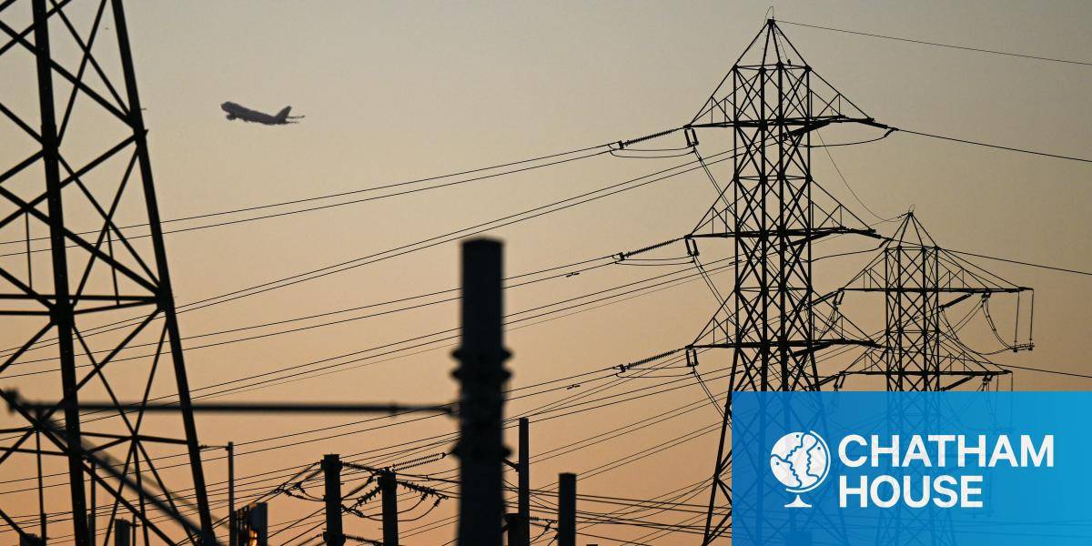 Power lines in California