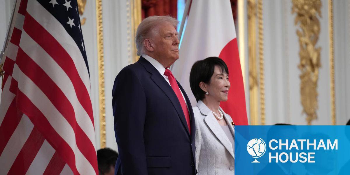 President Donald Trump Prime Minister Sanae Takaichi at Akasaka Palace on 28 October 2025 in Tokyo, Japan. 
