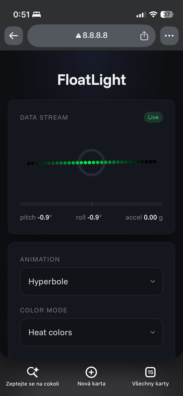 Web UI for the lights project