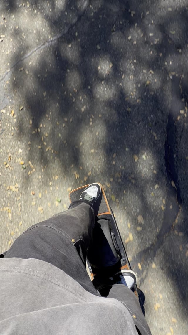 Satisfying sound of hearing the leaves crunch