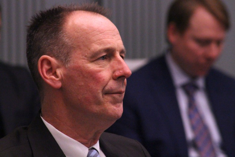 Rep. Kevin Hensley listens during the House floor debate on Senate Bill 21.