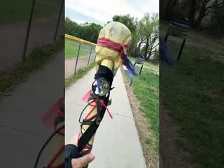 Riding the GT on the trail