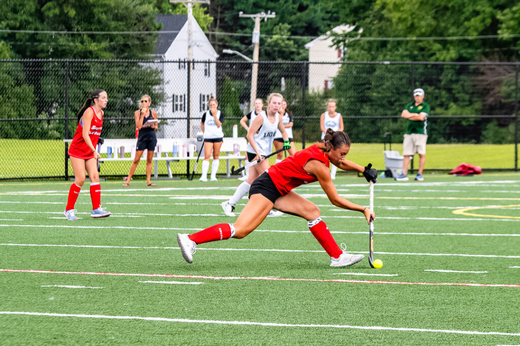 Smyrna moves the ball towards its offensive end.