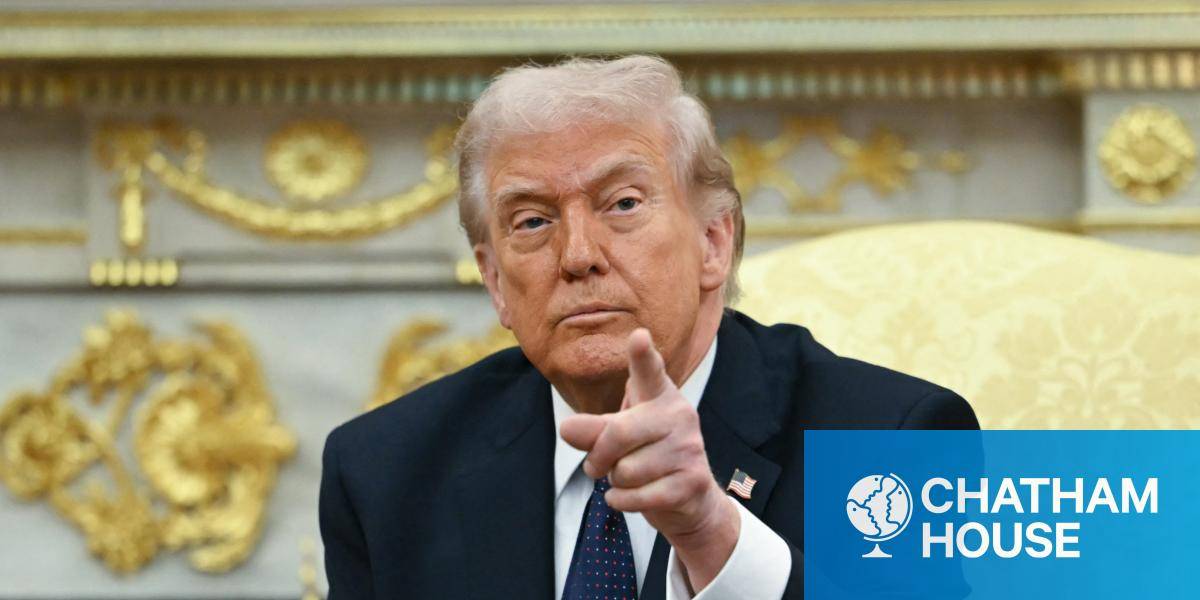 US President Donald Trump points at a journalist in the Oval Office during a press conference on 3 March 2026.