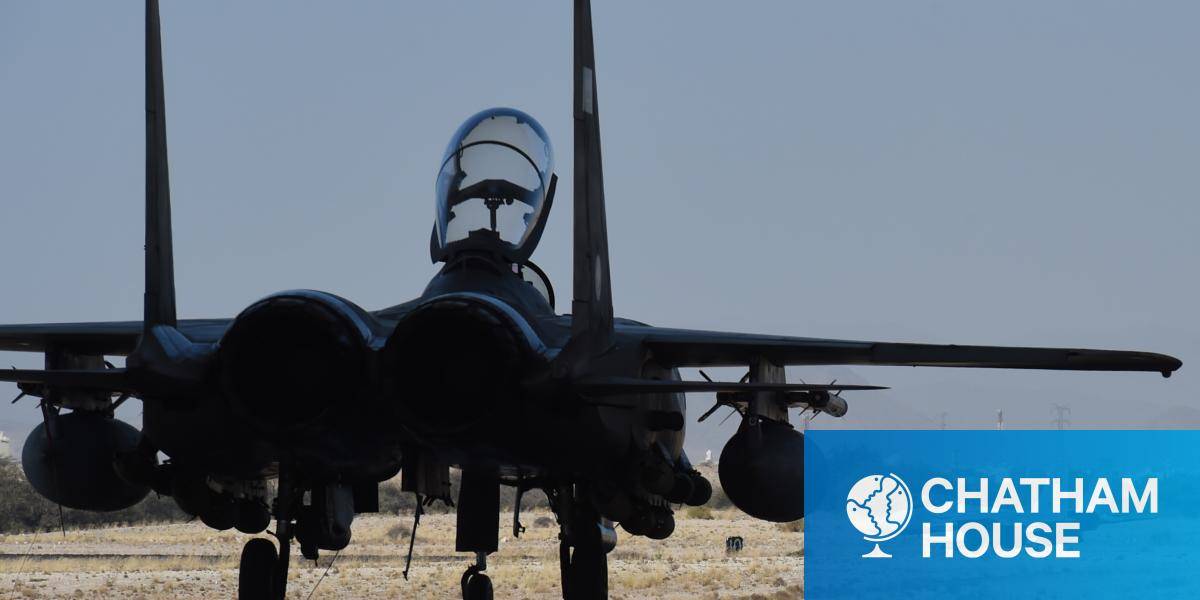 Saudi F-15 fighter jets preparing to take off for operations over Yemen in 2015 