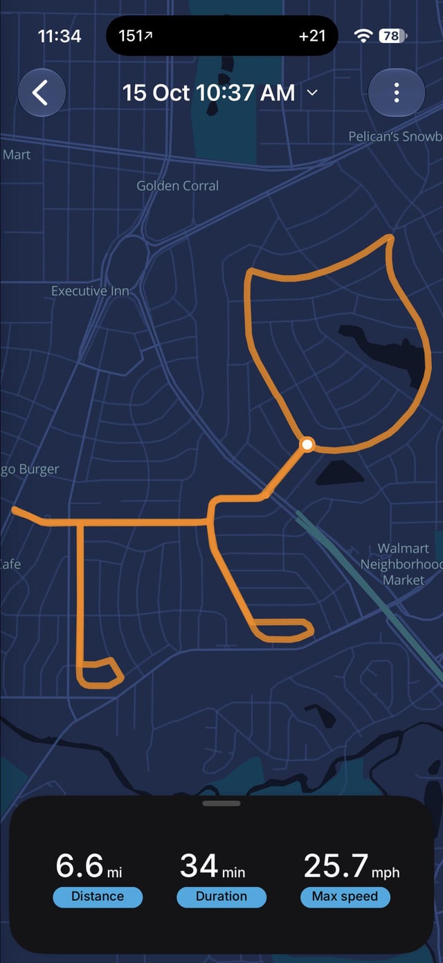 The "Purr-fect" Route. Anyone else doing GPS art.