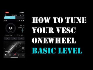 If you are new to VESC, here’s how to tune your new board. (Basic)