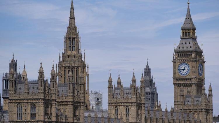 The UK Houses of Parliament and the recently unveiled Palace of Westminster clock tower known as Big Ben on 23 July 2022 in London, UK. Photo by Mike Kemp/In Pictures via Getty Images.