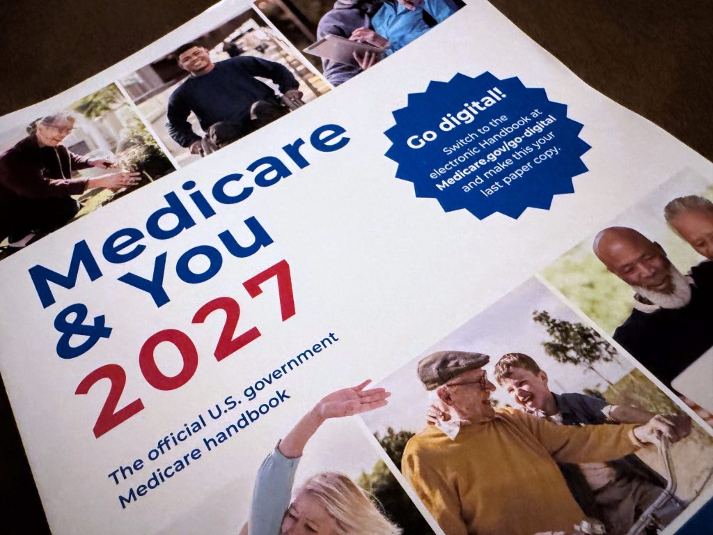 The cover of the 2027 Medicare handbook from the federal government
