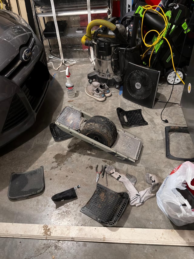 Took my GT for a little swim. 😢