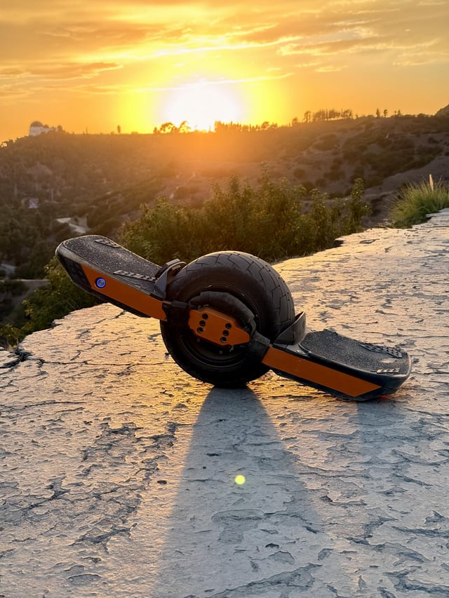 Sunset ride at Griffith. Love that my XR can make it up these hills.