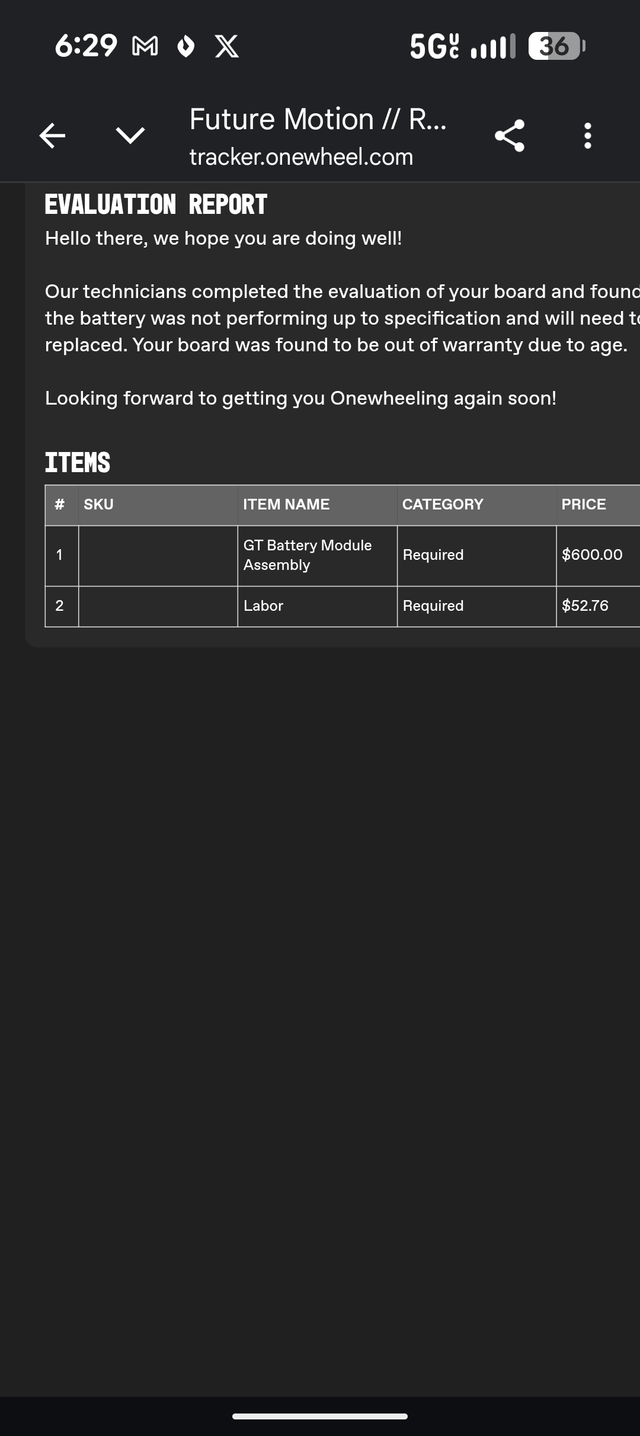 7 months after buying a GT battery goes bad