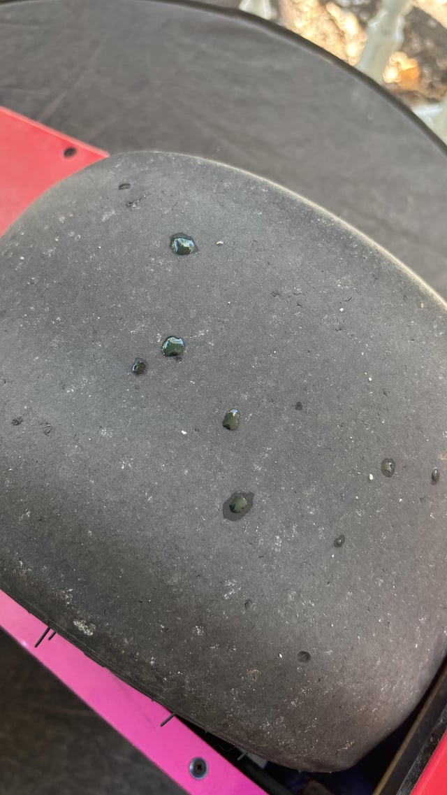 Slime seeping out the tire?