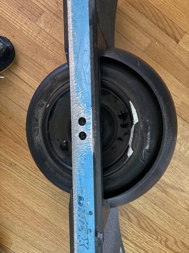 Tire Change with chipped rim?