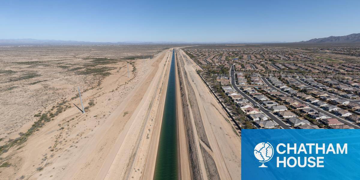The Central Arizona Project canal.