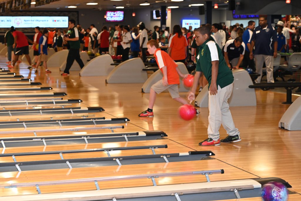 Special Olympics Delaware athletes compete in the 2025 State Bowling Tournament at Mid-County Lanes. Photo Credit: Special Olympics Delaware.