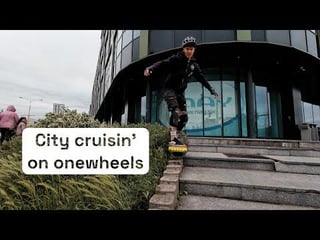 City cruising on our onewheels