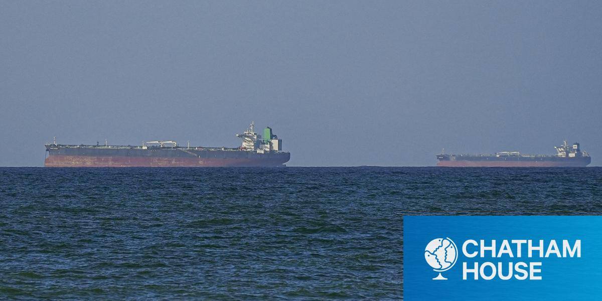 Two oil tankers pass through the Strait of Hormuz