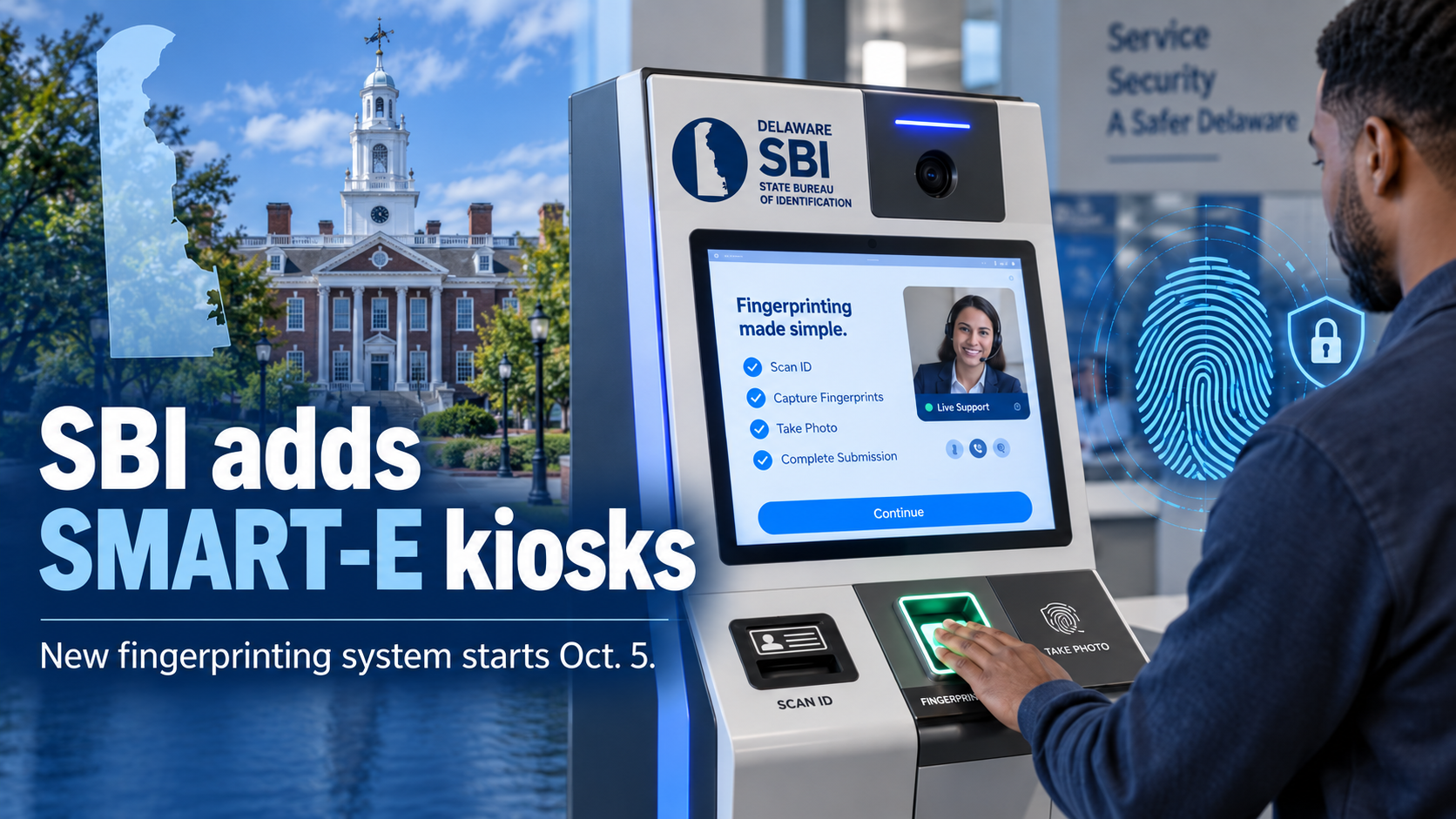 Delaware SBI Smart E Kiosks Launch
